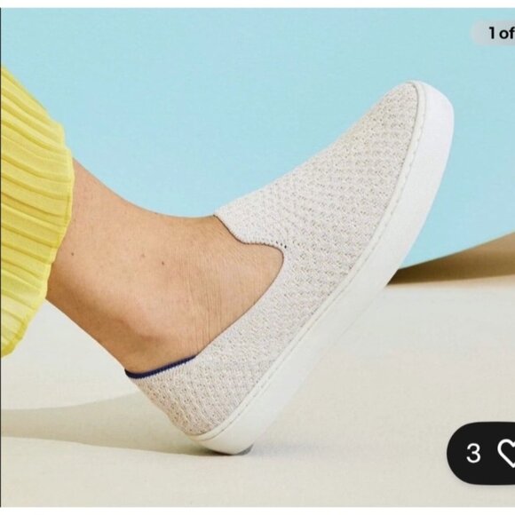 Slip-On Knit Rothy Sneakers With Elastic Band & Rubber Sole - Picture 8 of 8